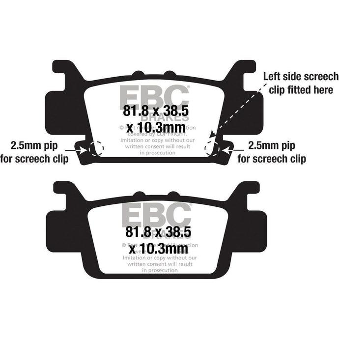 EBC 1 Pair SV Series Severe Duty Brake Pads MPN FA703SV