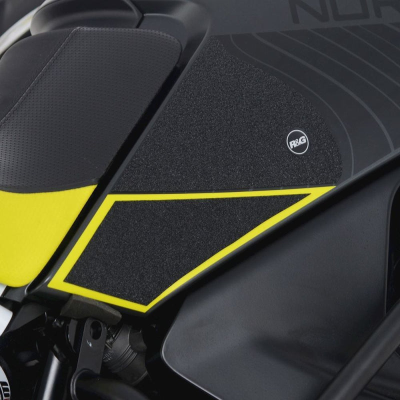 Load image into Gallery viewer, R&amp;G Racing Clear Tank Traction Grips For 2022-2024 Husqvarna Norden 901
