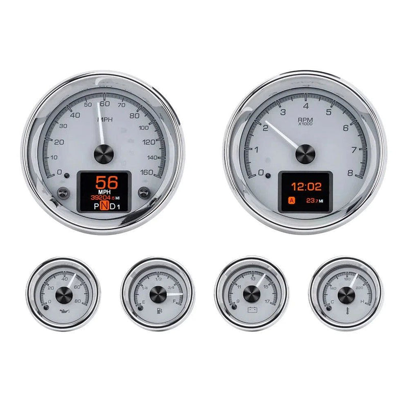 Load image into Gallery viewer, Dakota Digital 6-Piece Round HDX Analog Universal Gauge kit HDX-2024

