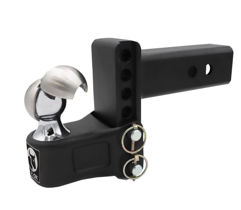 Load image into Gallery viewer, Blue Ox Adjustable Ball Mount fits 2 1/2 Inch Receiver Hitch, 7 Inch Drop/Rise, 12,000 lb Capacity
