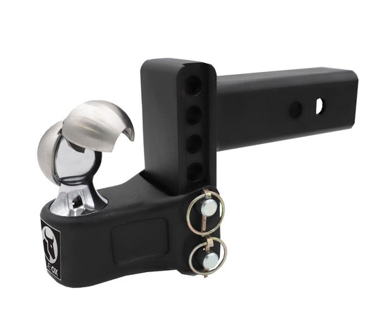 Blue Ox Adjustable Ball Mount fits 2 1/2 Inch Receiver Hitch, 7 Inch Drop/Rise, 12,000 lb Capacity