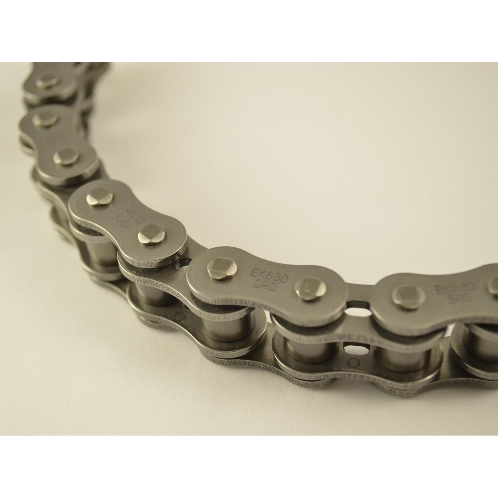 EK 630-SRO Motorcycle Drive Chain - Natural (Specify Links) Rivet Master Link