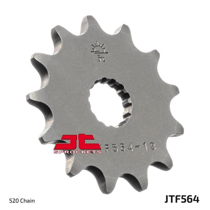 Load image into Gallery viewer, JT Sprockets Front Steel Countershaft Sprocket 13 Tooth 13T 520 Chain JTF564.13
