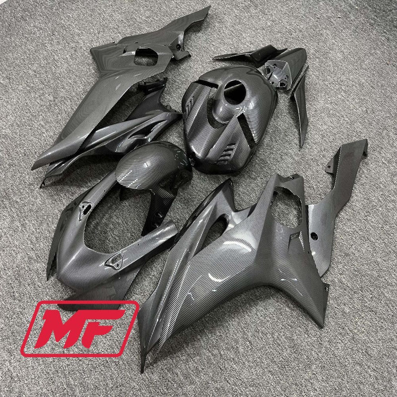 Load image into Gallery viewer, Monster Fairings Full Kit Yamaha R6 17-22 Carbon Fiber Style + Windshield + Gas Tank Cover
