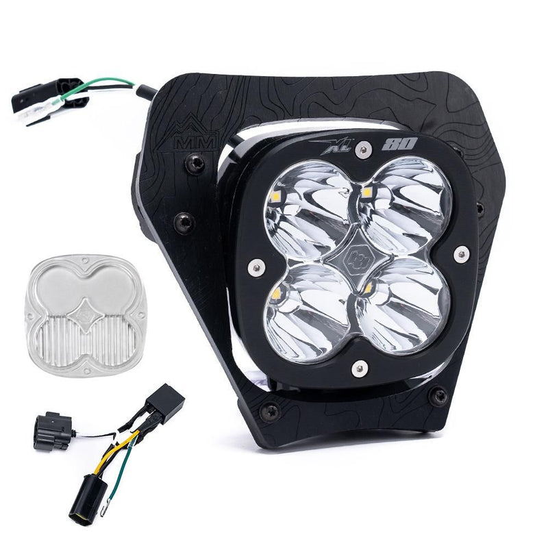 Load image into Gallery viewer, Baja Designs Headlight Kit With Hi-Lo Harness XL80 Series Spot Pattern Clear Lens 677101
