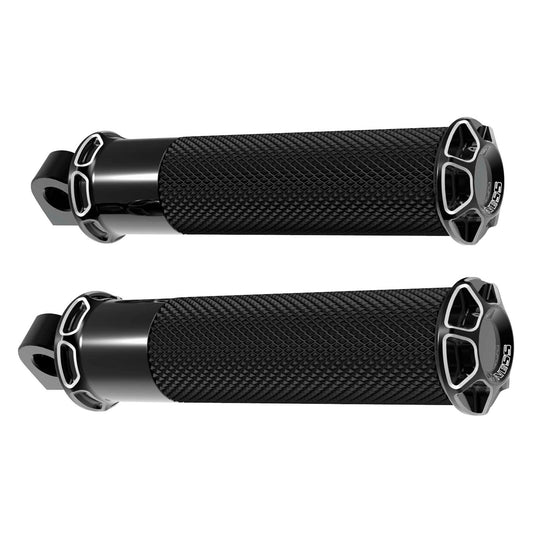 ARLEN NESS 07-929 BEVELED FUSION FOOTPEGS BLK