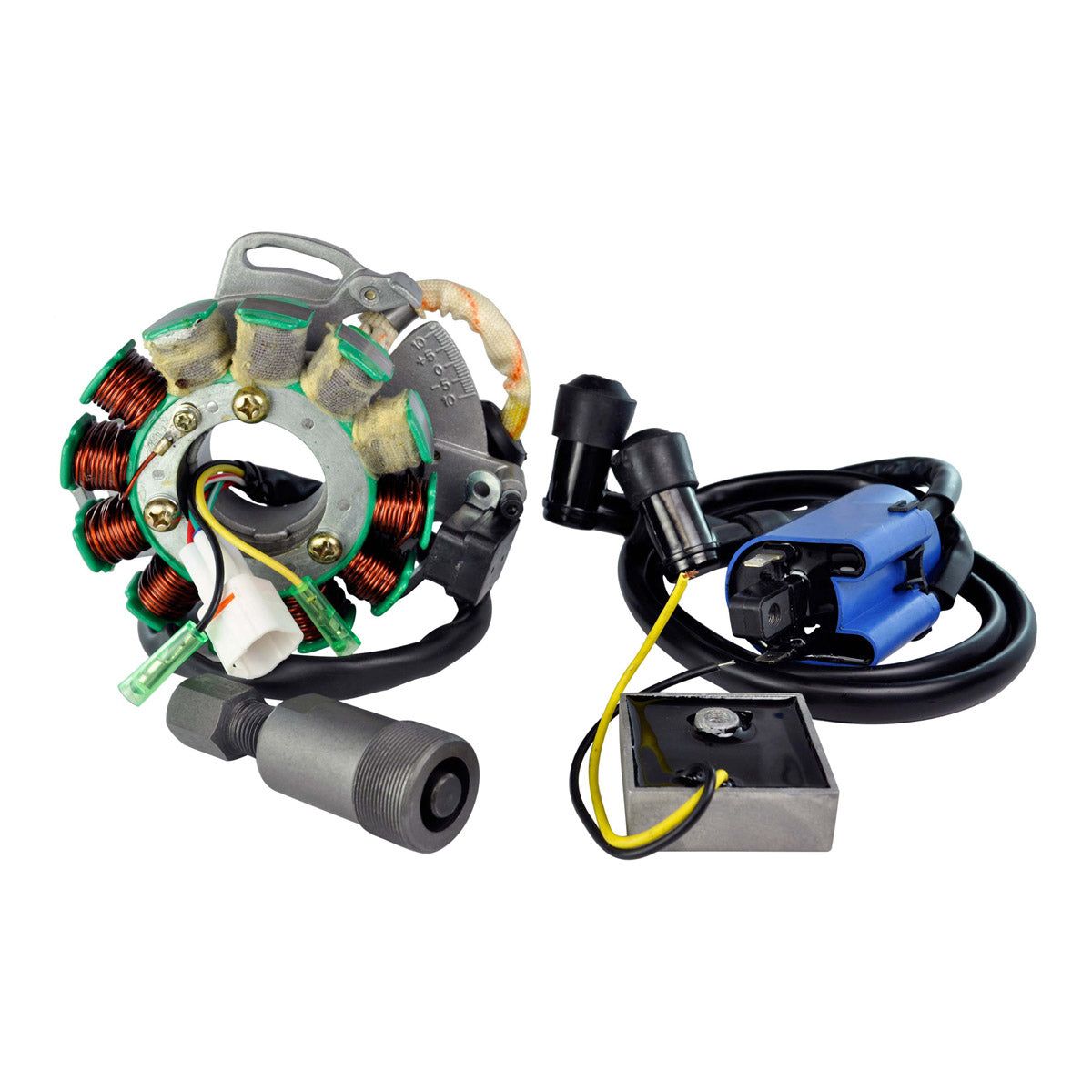 RMStator 200W Stator Kit With Regulator Rectifier, Ignition Coil, And Flywheel Puller