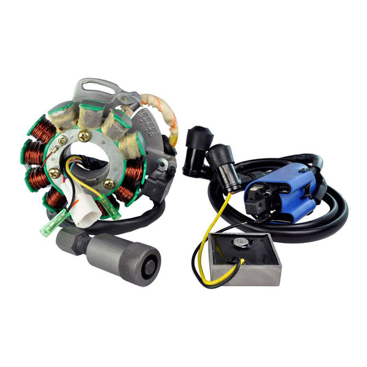 RMStator 200W Stator Kit With Regulator Rectifier, Ignition Coil, And Flywheel Puller