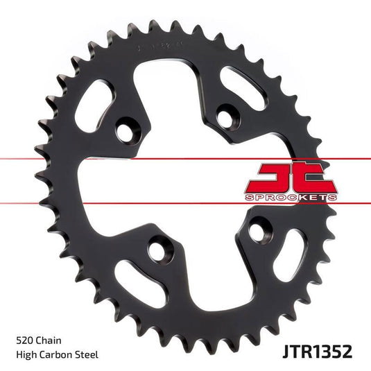 JT Sprockets Rear Steel Sprocket 40 Tooth 40T 520 Chain For Honda ATC350X 1986 JTR1352.40