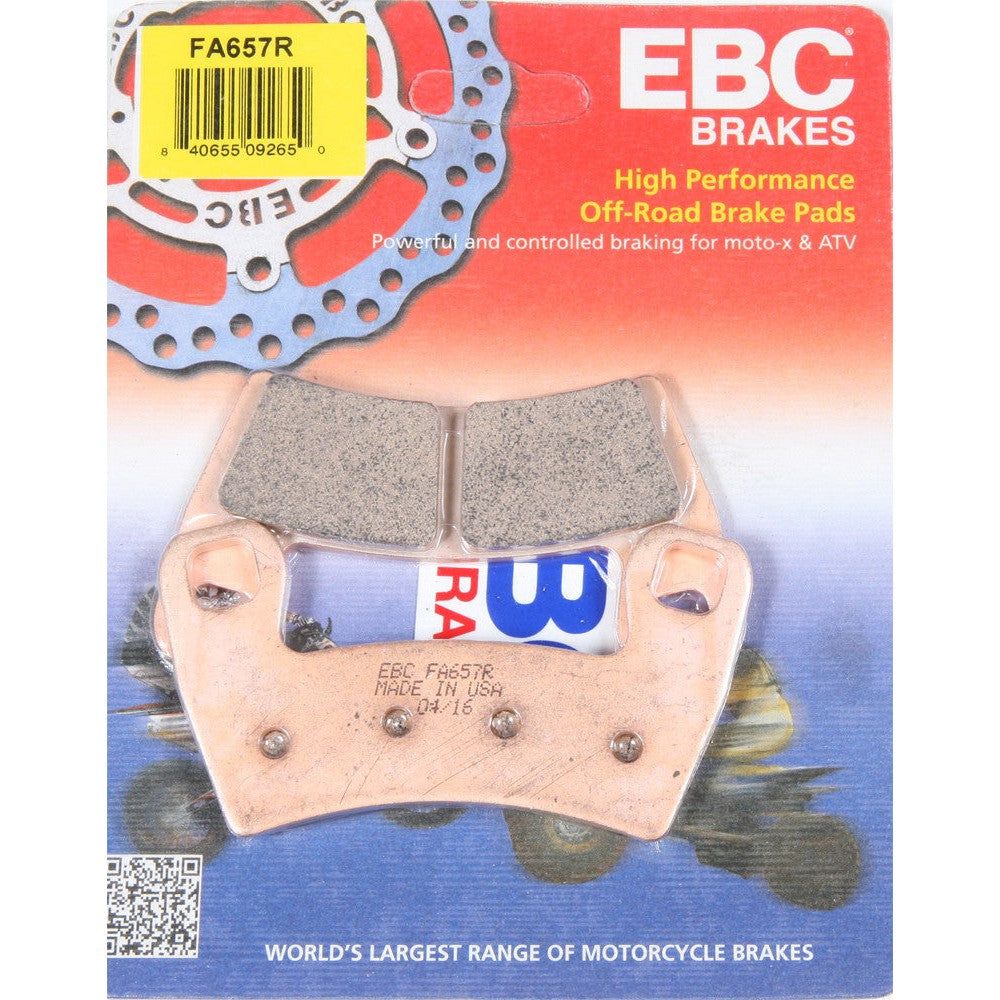 EBC 1 Pair Sintered R Series Heavy-Duty Brake Pads MPN FA657R