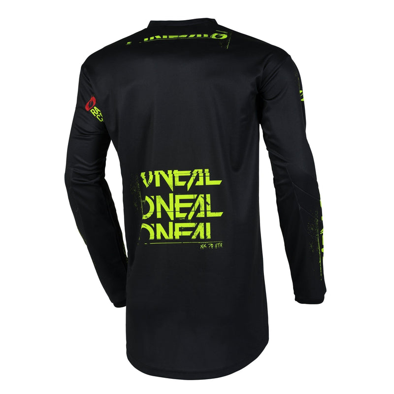 Load image into Gallery viewer, Motocross Jersey 242 O&#39;Neal Element Static Black / Neon Motocross Jersey
