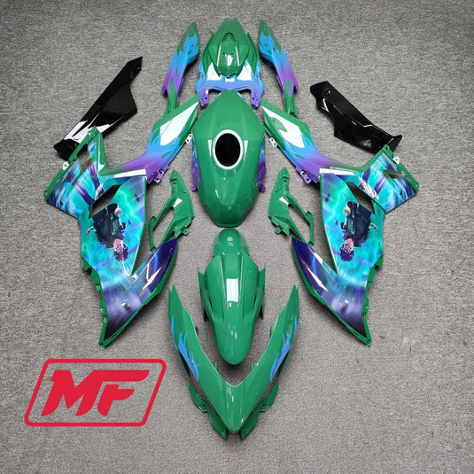 Monster Fairings Full Kit Kawasaki EX400 18-23 Anime + Windshield + Gas Tank Cover