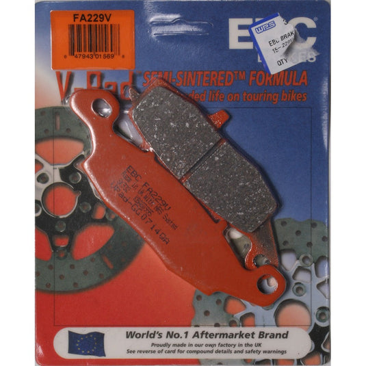 EBC Semi Sintered V Pad For Kawasaki ER-6N 2009-2010 Front