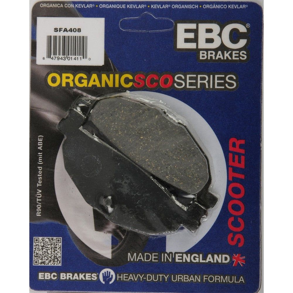 EBC 1 Pair Premium SFA Organic OE Replacement Brake Pads MPN SFA408