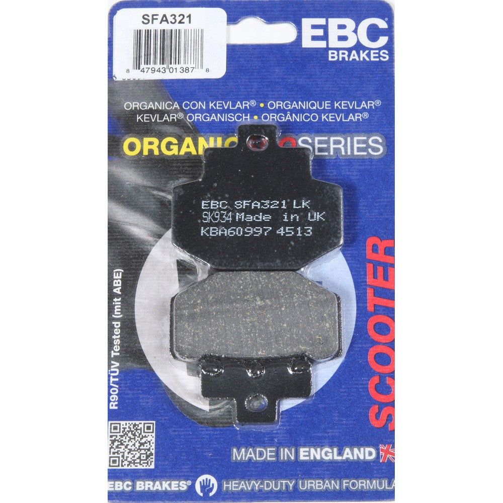 EBC 1 Pair Premium SFA Organic OE Replacement Brake Pads MPN SFA321