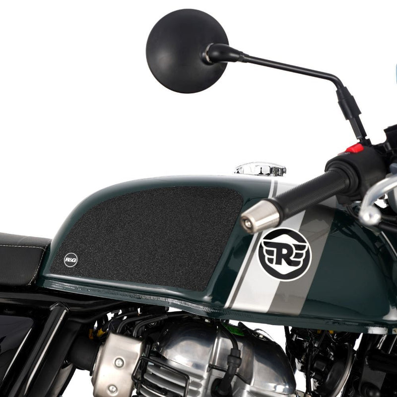 Load image into Gallery viewer, R&amp;G Racing Clear Tank Traction Grips For 2019-2023 Royal Enfield Continental GT 650
