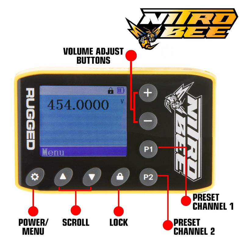 Load image into Gallery viewer, Rugged Radios Nitro Bee Xtreme UHF Race Receiver NITRO-BEE-X
