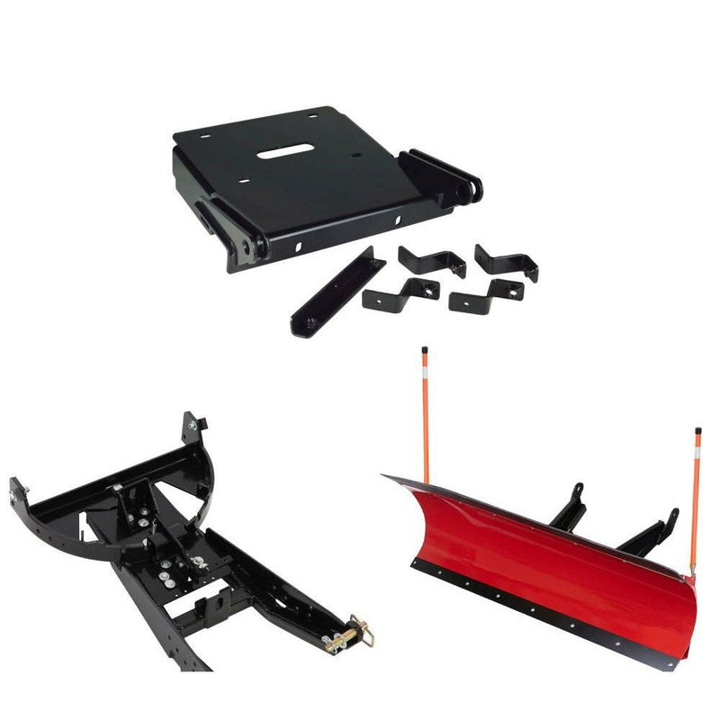 Load image into Gallery viewer, Denali Black UTV Snow Plow Kit For Yamaha Viking 700 2014-2020
