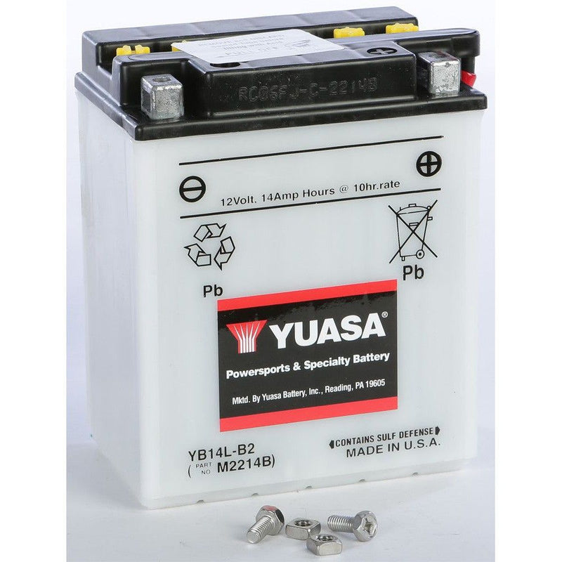Load image into Gallery viewer, Yuasa Conventional YB14LB2 12 Volt Battery YUAM2214BIND
