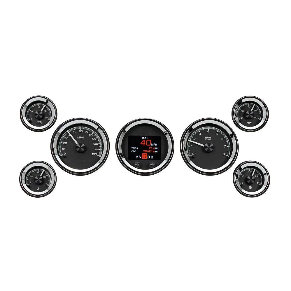 Dakota Digital 7-Piece Round HDX Analog Universal Gauge kit HDX-2070