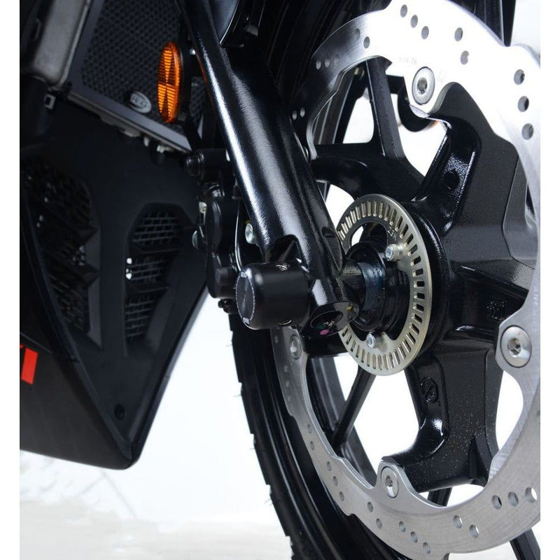 Load image into Gallery viewer, R&amp;G Racing Black Fork Protectors For 2017-2024 Suzuki GSX-R125
