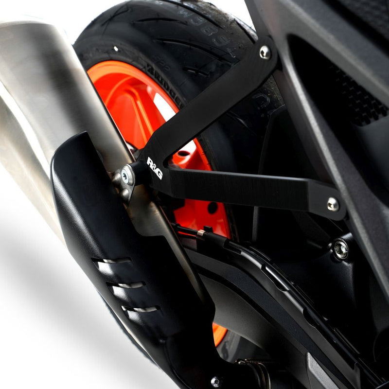 Load image into Gallery viewer, R&amp;G Racing Black Exhaust Hanger For 2024-2024 KTM 990 Duke EH0126BK

