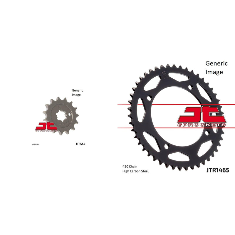 Load image into Gallery viewer, Front and Rear Steel Sprocket Kit for OffRoad KAWASAKI KX65 2000-2001
