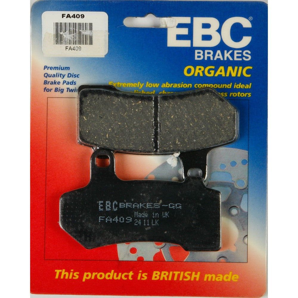EBC 1 Pair FA Series Organic Replacement Brake Pads MPN FA409