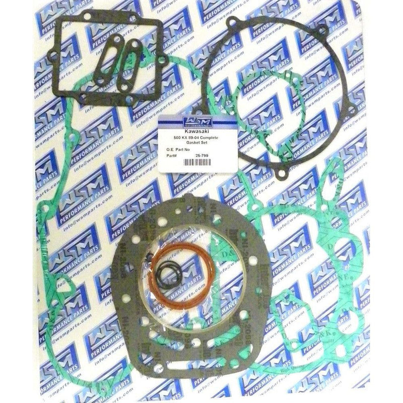 Load image into Gallery viewer, WSM Complete Gasket Kit For Kawasaki 500 KX 89-04 25-799

