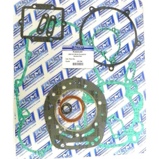 WSM Complete Gasket Kit For Kawasaki 500 KX 89-04 25-799