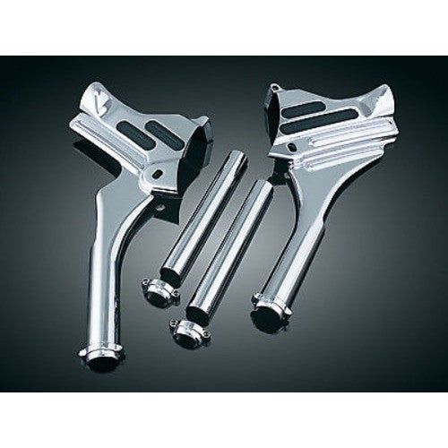Kuryakyn Chrome Deluxe Neck Covers 97-07 Harley Touring FLHT FLHX FLTR FLHR 7866