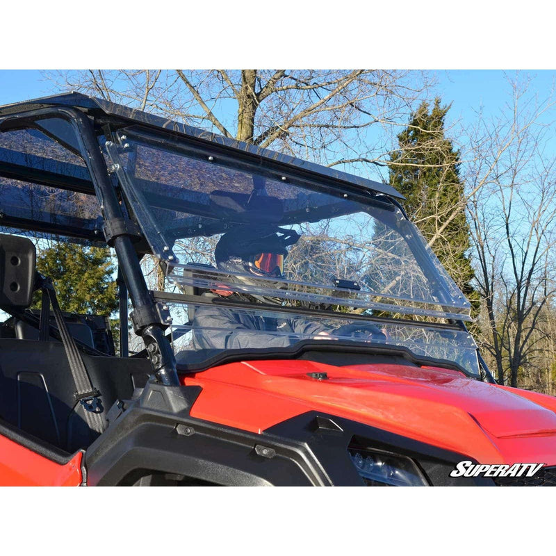 Load image into Gallery viewer, SuperATV Honda Pioneer 1000 Scratch-Resistant Flip Windshield FWS03-001-70
