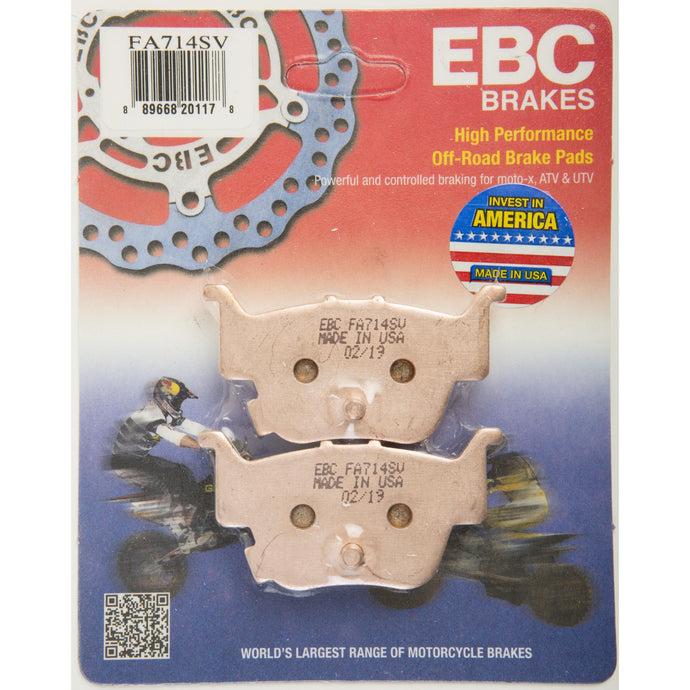 EBC 1 Pair SV Series Severe Duty Brake Pads MPN FA714SV