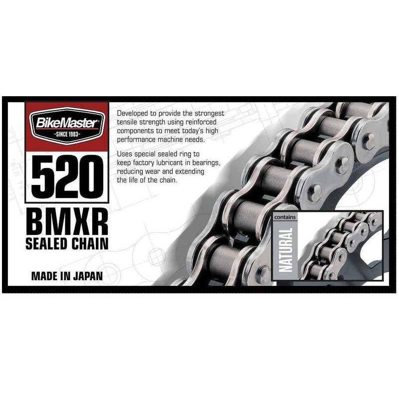Load image into Gallery viewer, BIKEMASTER 520 BMXR Sealed Chain 108 Natural
