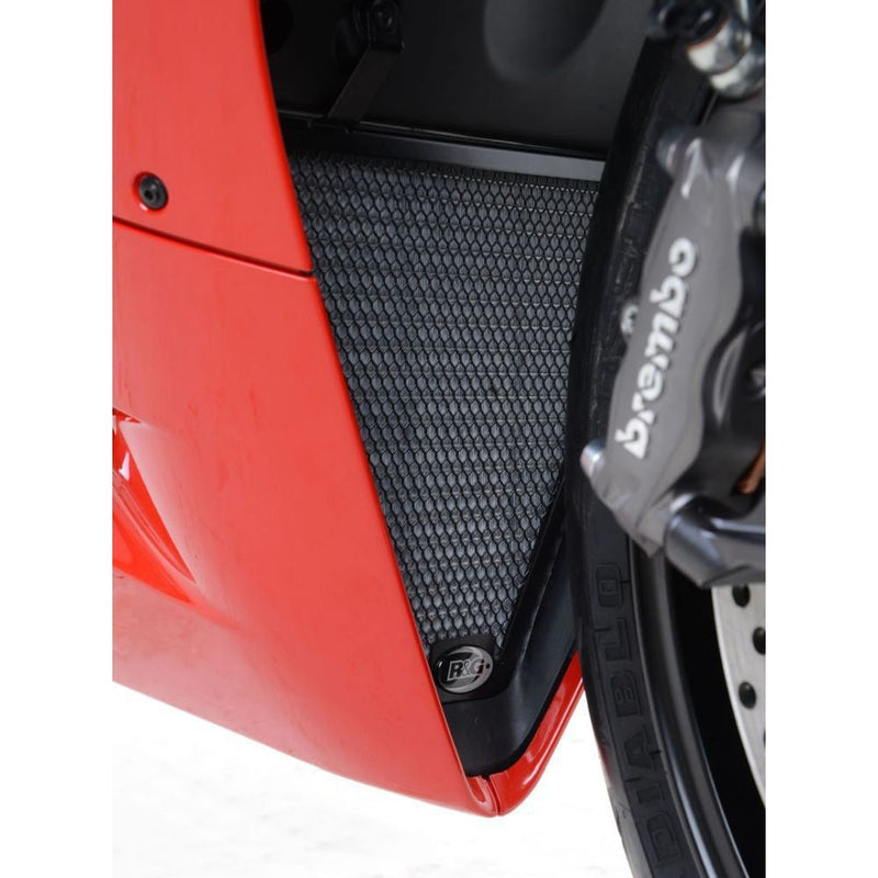 Load image into Gallery viewer, R&amp;G Racing Black Aluminum Radiator Guard For 2012-2015 Ducati 1199 Panigale
