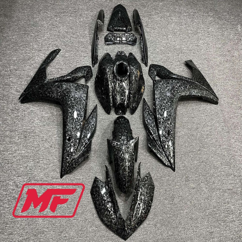 Load image into Gallery viewer, Monster Fairings Full Kit Yamaha R3 14-18 Forged Carbon Fiber Style + Windshield + Gas Tank Cover
