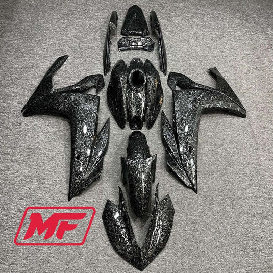 Monster Fairings Full Kit Yamaha R3 14-18 Forged Carbon Fiber Style + Windshield + Gas Tank Cover