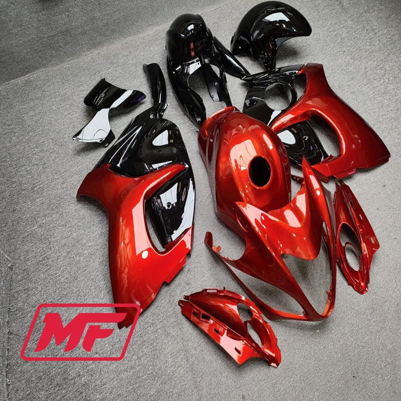 Load image into Gallery viewer, Monster Fairings Full Kit Suzuki GSXR1300 08-20 Gloss Red / Black + Windshield + Gas Tank Cover
