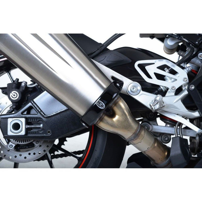 Load image into Gallery viewer, R&amp;G Racing Black Exhaust Protector For 2015-2018 BMW S1000RR EP0026BK
