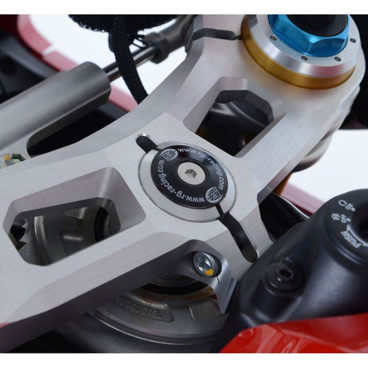 R&G Racing Red Top Yoke Cap For 2018-2019 Ducati Panigale V4