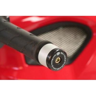 Load image into Gallery viewer, R&amp;G Racing Black Bar End Sliders BE0042BK
