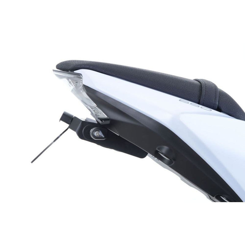 Load image into Gallery viewer, R&amp;G Racing Black Tail Tidy License Plate Holder For 2017-2024 Kawasaki Ninja 650 EX650
