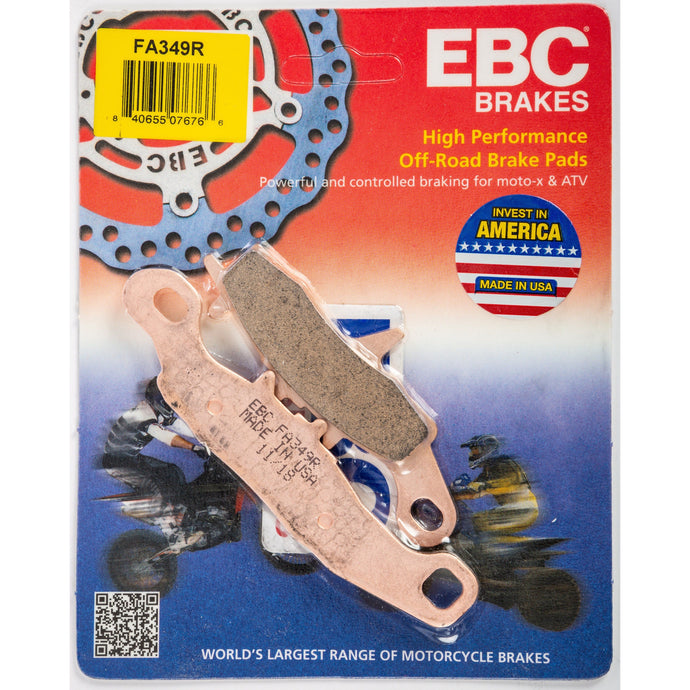 EBC 1 Pair Sintered R Series Heavy-Duty Brake Pads MPN FA349R