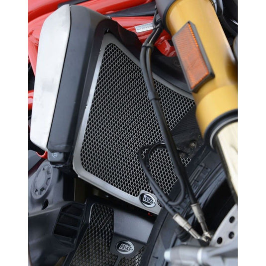 R&G Racing Black Aluminum Radiator Guard For 2019-2020 Ducati Diavel 1260 S