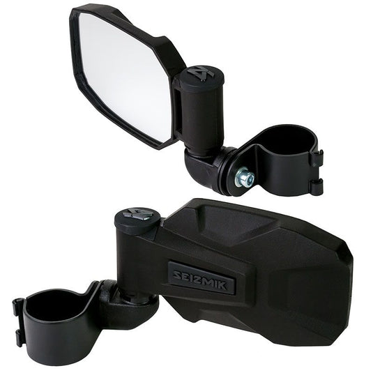 Seizmik Strike Side View ABS Mirrors For 1.75? Round Tube 56-18091