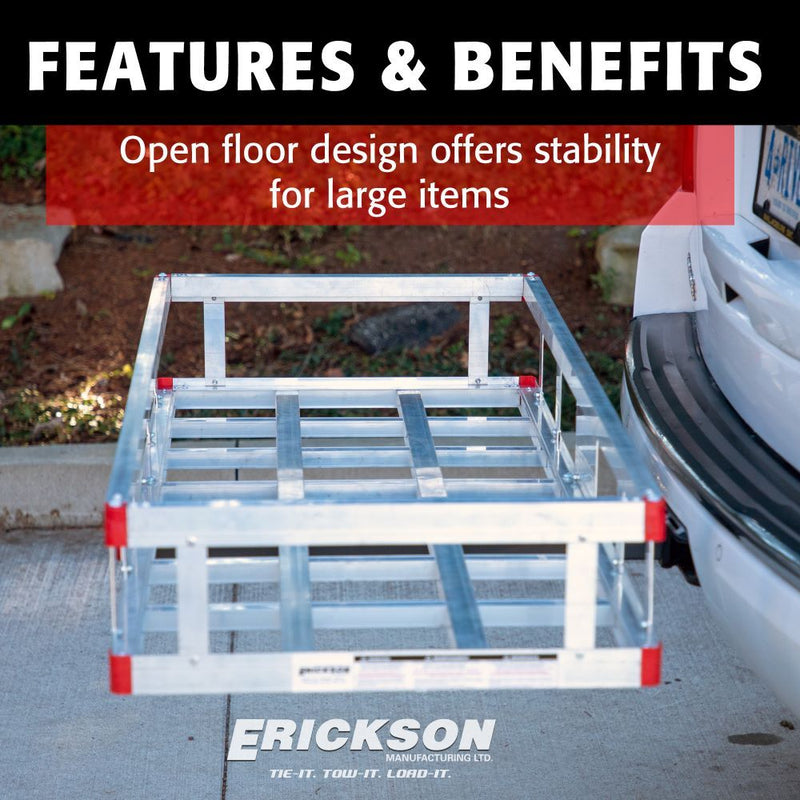 Load image into Gallery viewer, Erickson Mfg. Aluminum Basket-Style Cargo Carrier - 500 lb. Rated - Fits 2 &quot; Receivers
