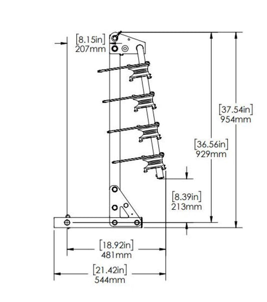 Swagman (63381) Trailhead RV 4-Bike Rack - RV Approved