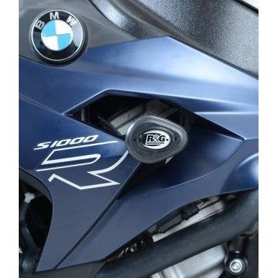 Load image into Gallery viewer, R&amp;G Racing Black Aero Style Crash Protectors For 2014-2015 BMW S1000R CP0366BL
