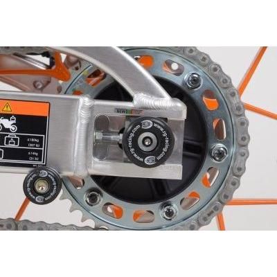 Load image into Gallery viewer, R&amp;G Racing Black Swingarm Protectors SP0047BK
