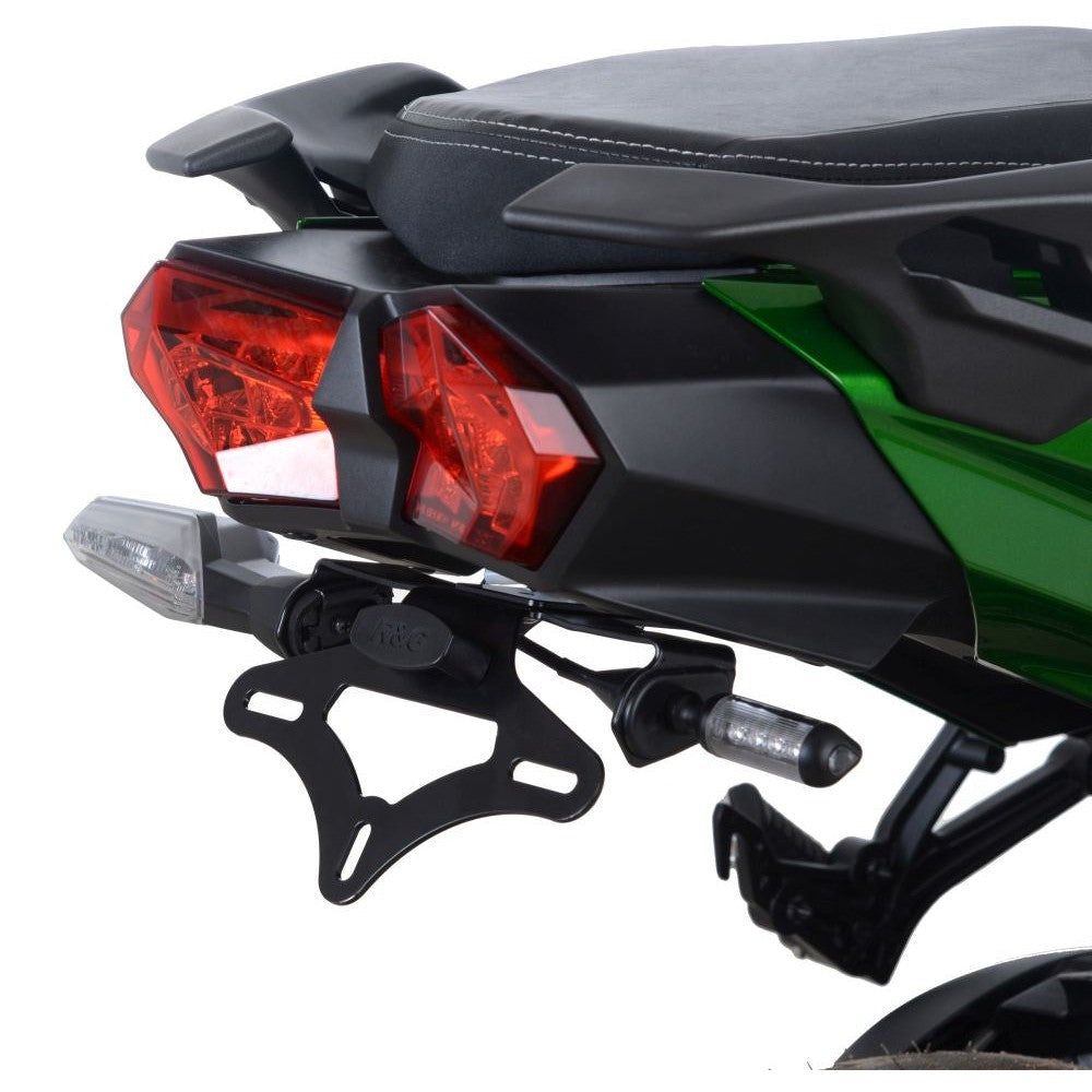 R&G Racing Black Tail Tidy License Plate Holder For 2022-2023 Kawasaki Ninja H2 SX SE ZX1000